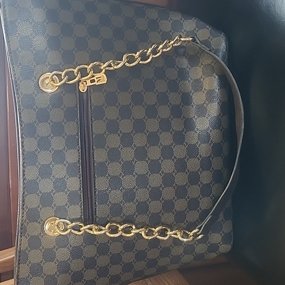 Montana West Chain Shoulder Strap Handbag Totebag - Picture 4 of 14